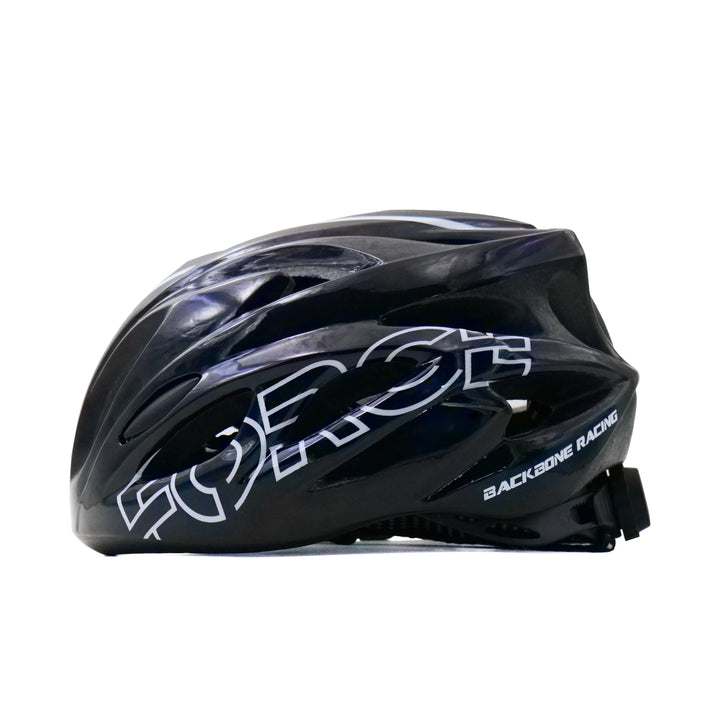 backbone force cycling helmet black left side view