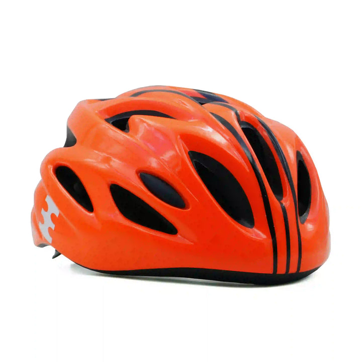 backbone force cycling helmet orange angle view
