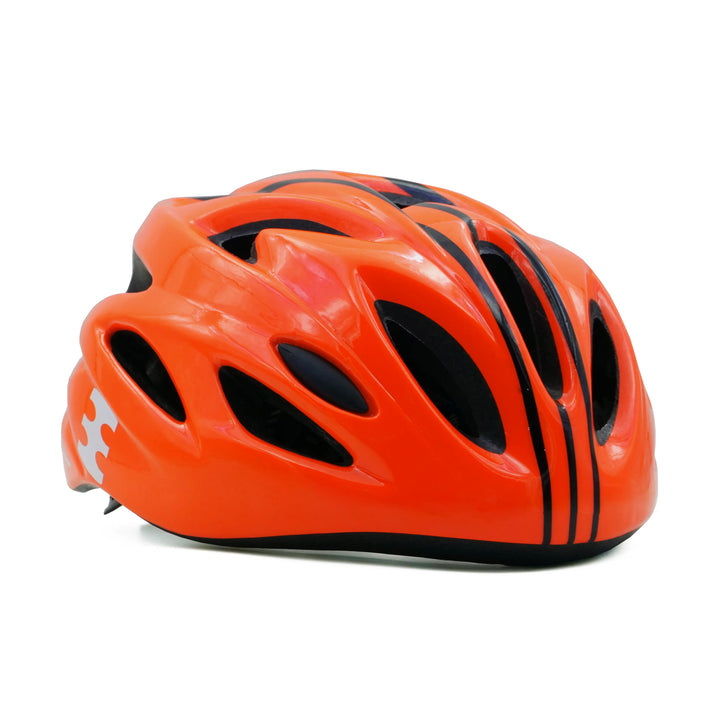 backbone force cycling helmet orange right side view