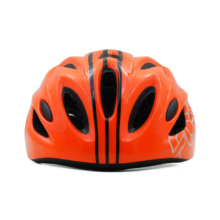backbone force cycling helmet orange front view