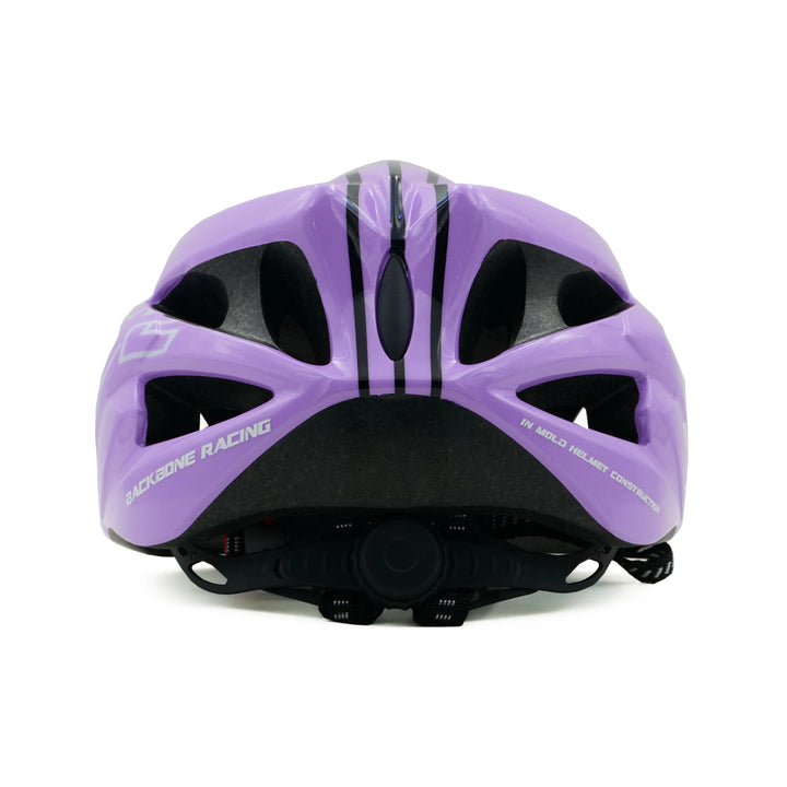 backbone force cycling helmet purple back view