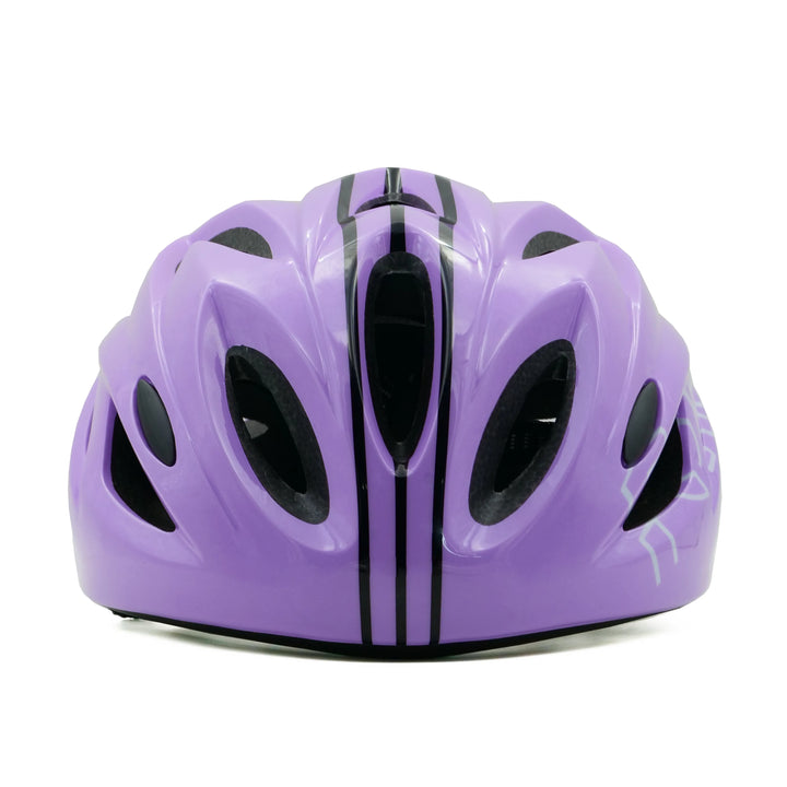 backbone force cycling helmet purple front view