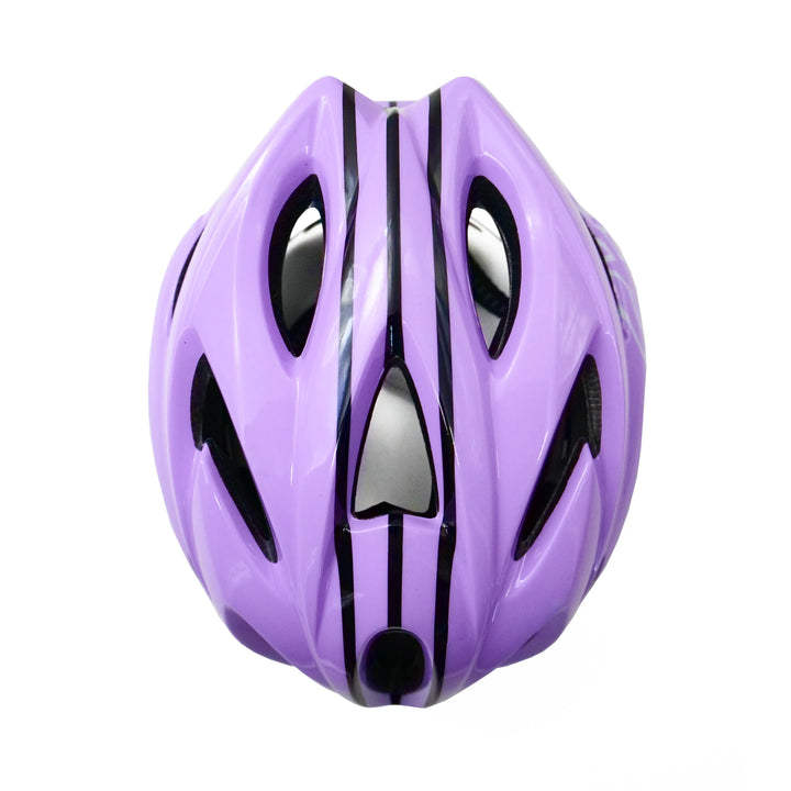 backbone force cycling helmet purple top view