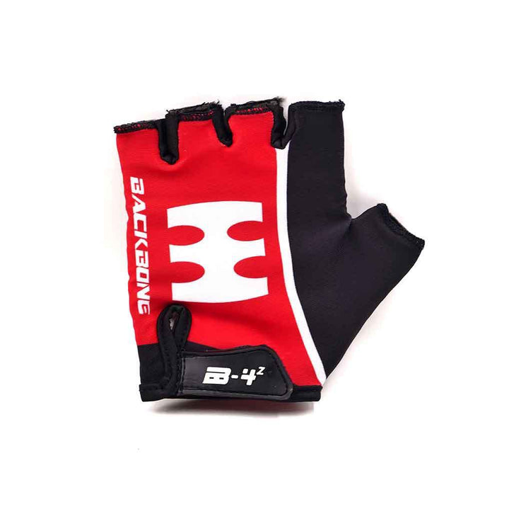 backbone cycling gloves black/red front view