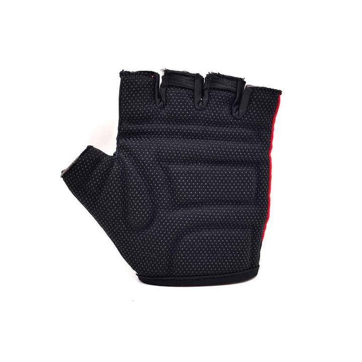 backbone cycling gloves black/red back view