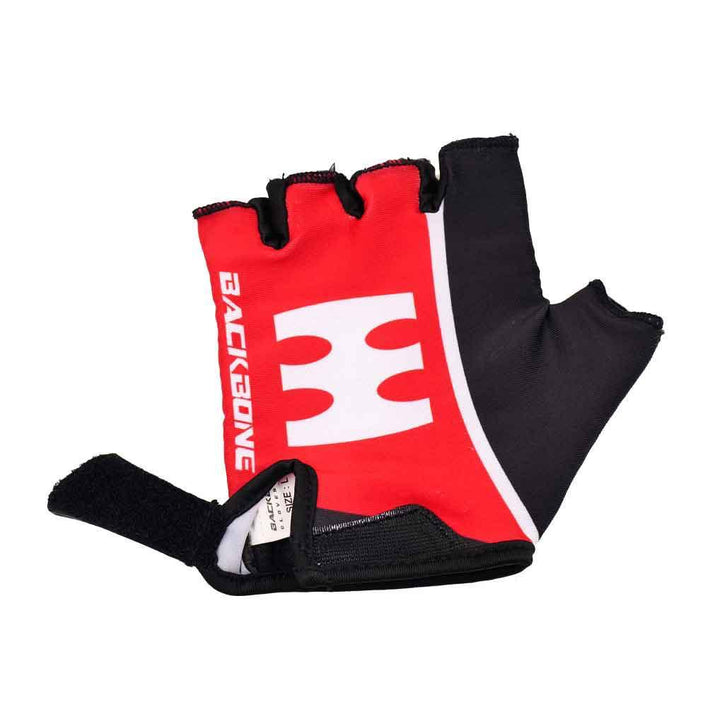 backbone cycling gloves black/red front view