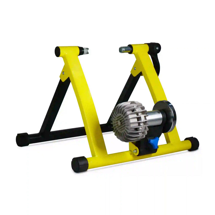 Backbone Indoor Bike Trainer HS-QX-009BI black yellow front view