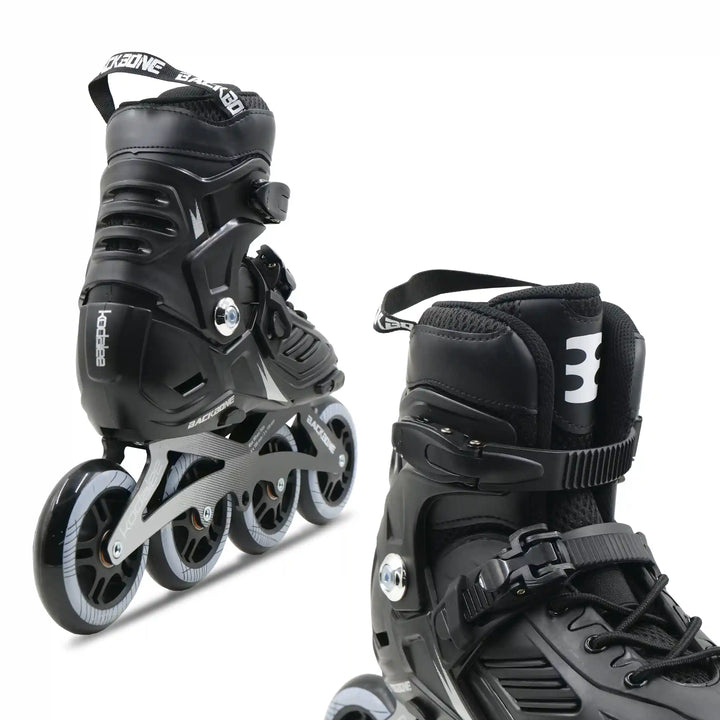 backbone kodalee inline skating shoes black close view