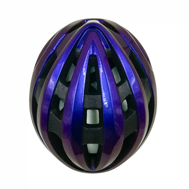 Pantom Cycling Helmet purple top view