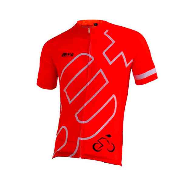 Bepositive 2022 Edition Cycling Jersey orange half sleeve front view