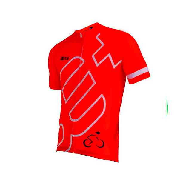 Bepositive 2022 Edition Cycling Jersey orange half sleeve side view