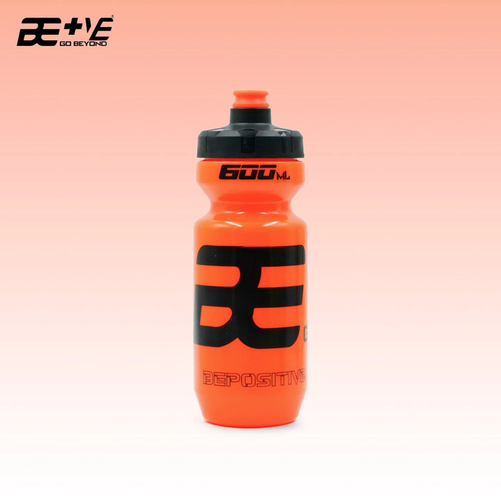 BePositive Cycling Sipper Bottle 600 ml orange front view