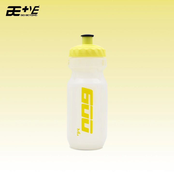 BePositive transparent 600 ml Water Bottle yellow front view
