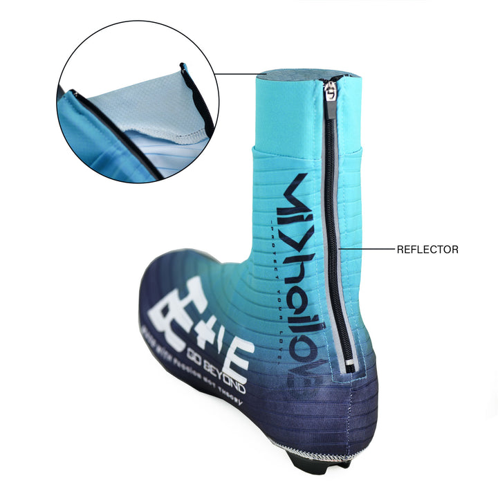 bepositive ambassador edition bootcover  blue back side view of the reflector