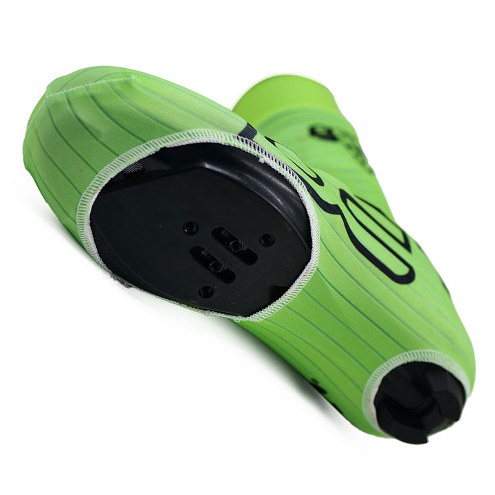 bepositive bicycle shoe cover green back view