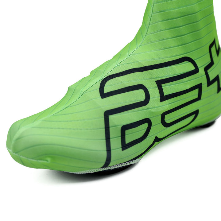 bepositive bicycle shoe cover green front view