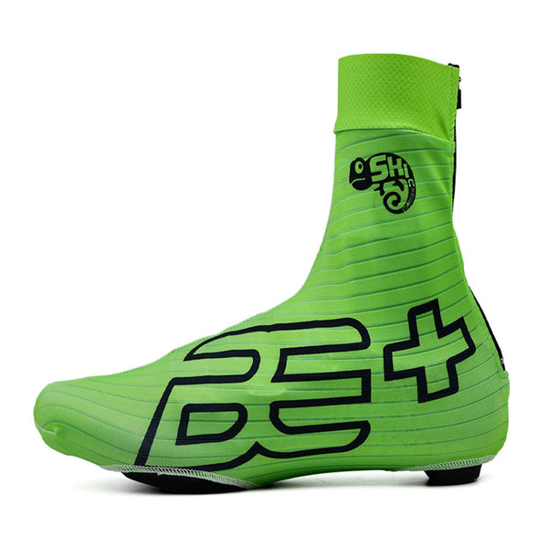 bepositive bicycle shoe cover green left view