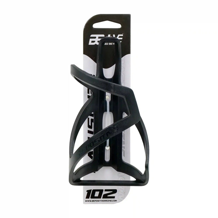 bepositive cycling bottle holder black  front view