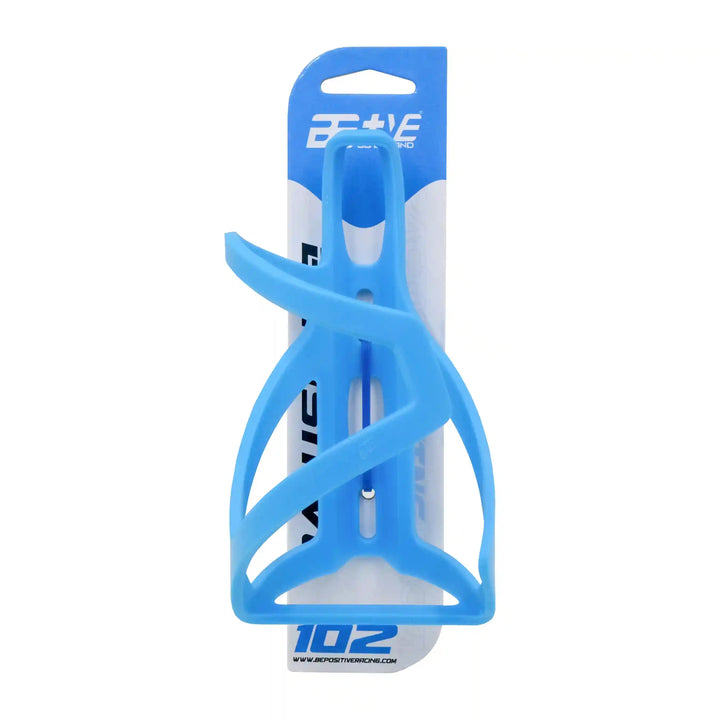 bepositive cycling bottle holder blue front view