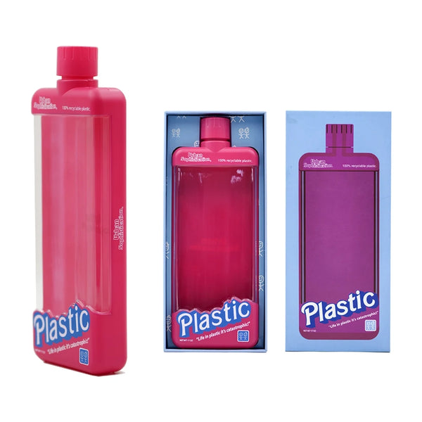 Urban Sophistication Recyclable Plastic Bottle pink full view
