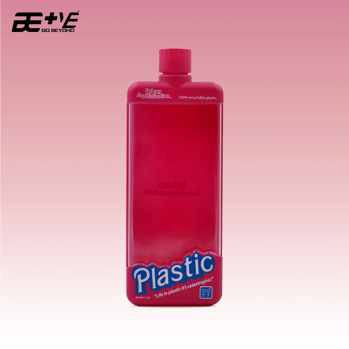 Urban Sophistication Recyclable Plastic Bottle pink front view
