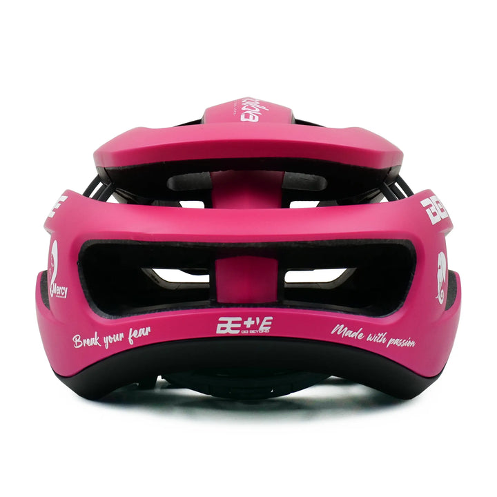 torque cycling helmet pink back side view