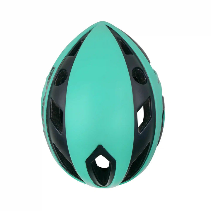 bepositive trident cycling helmet top side view