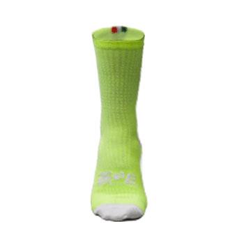 Bepositive Unisex Sports Socks green front view