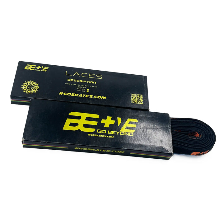 bepositive wax laces orange and black box view