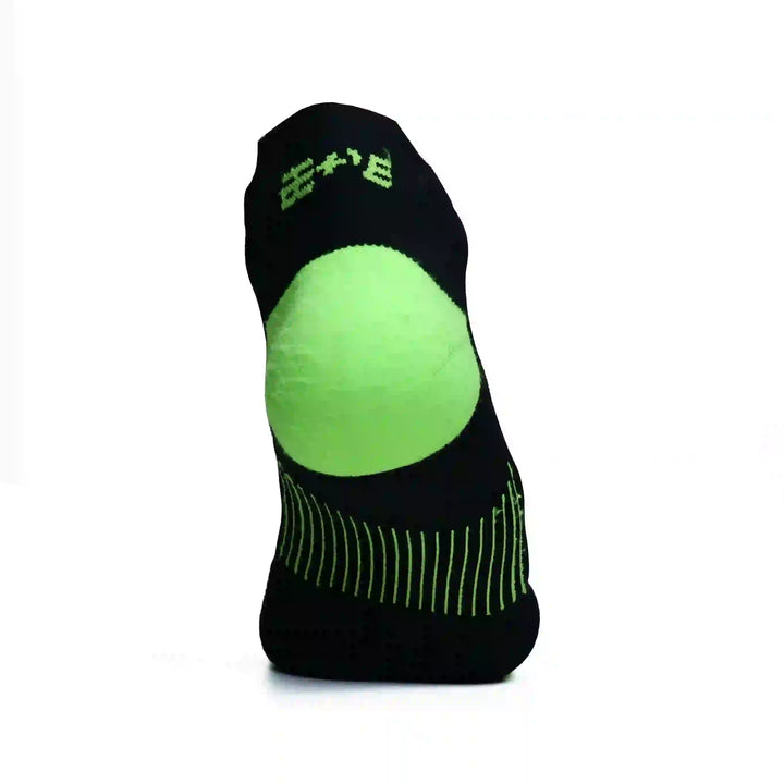 Bepositive Sports Ankle Socks black green back view