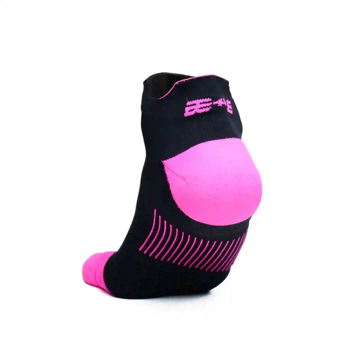 Bepositive Sports Ankle Socks pink black back view