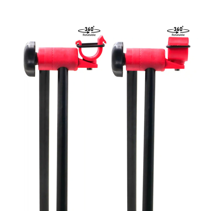 Backbone Bicycle Parking Repair Stand Black/Red Close View