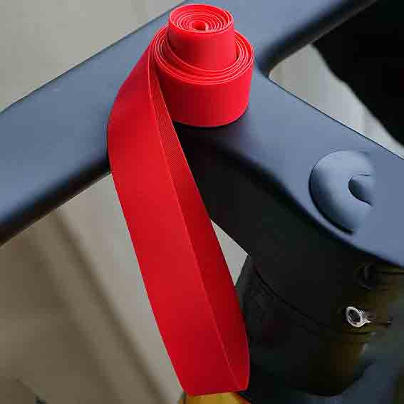 bicycle rim tape nylon (18mm) red tape view