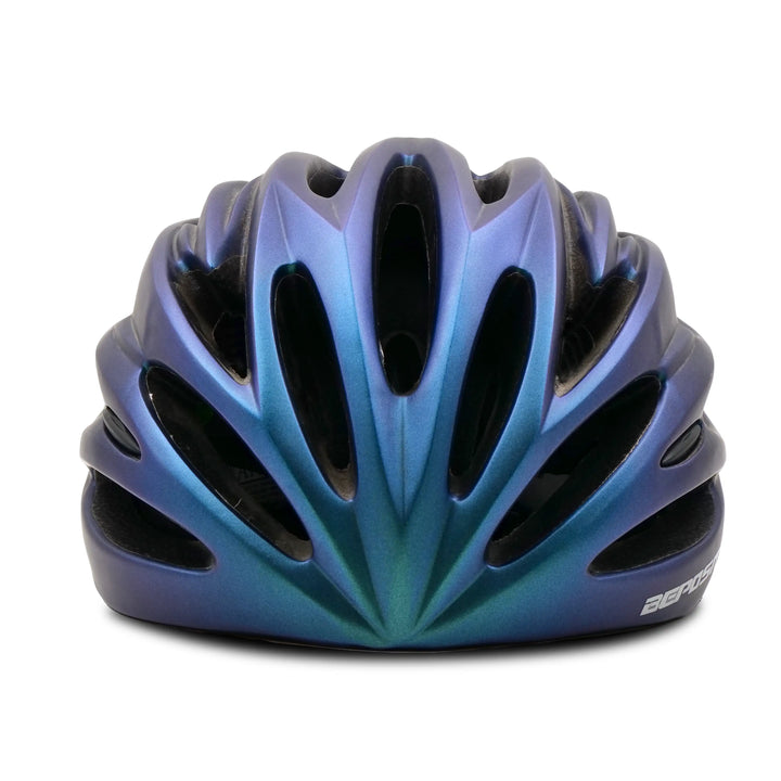 bolt cycling helmet blue purple  front view