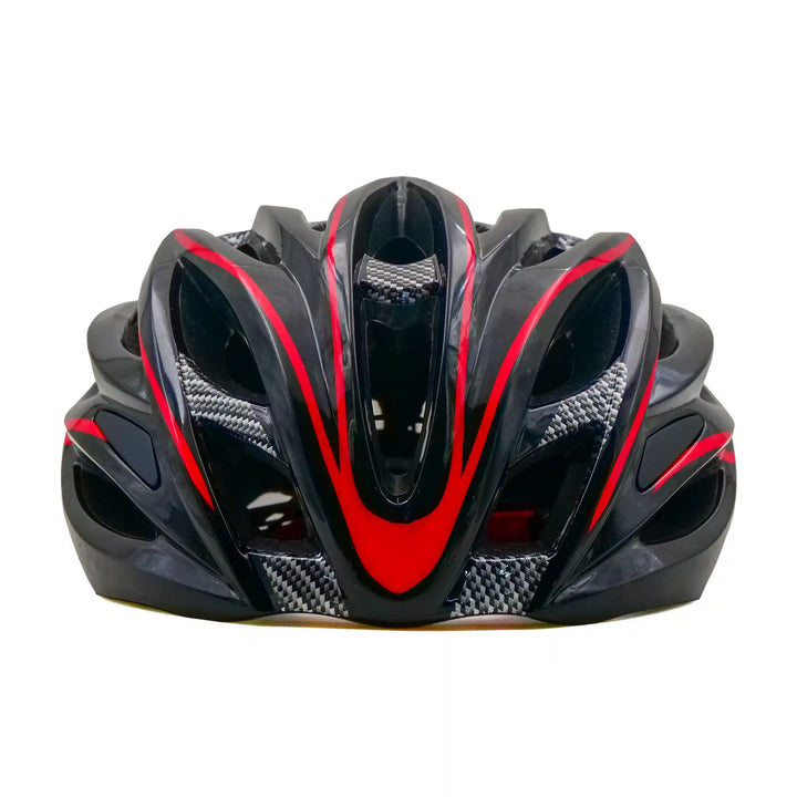 Cosmo Cycling Helmet black red front view