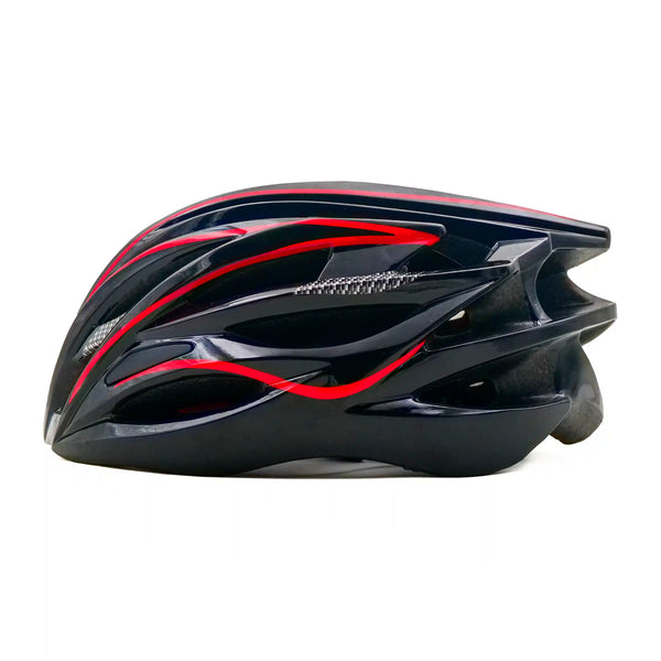 Cosmo Cycling Helmet black red left side view