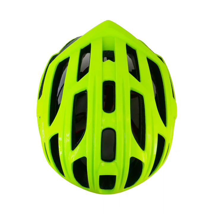 casque cycling helmet green top view