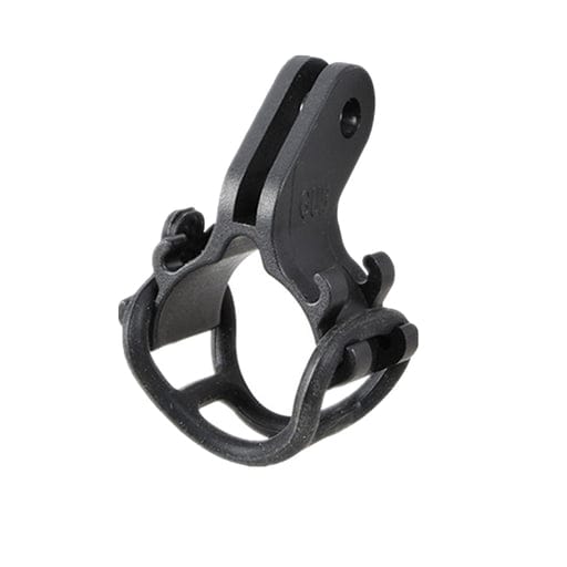 bicycle flashlight front clip clamp black front view