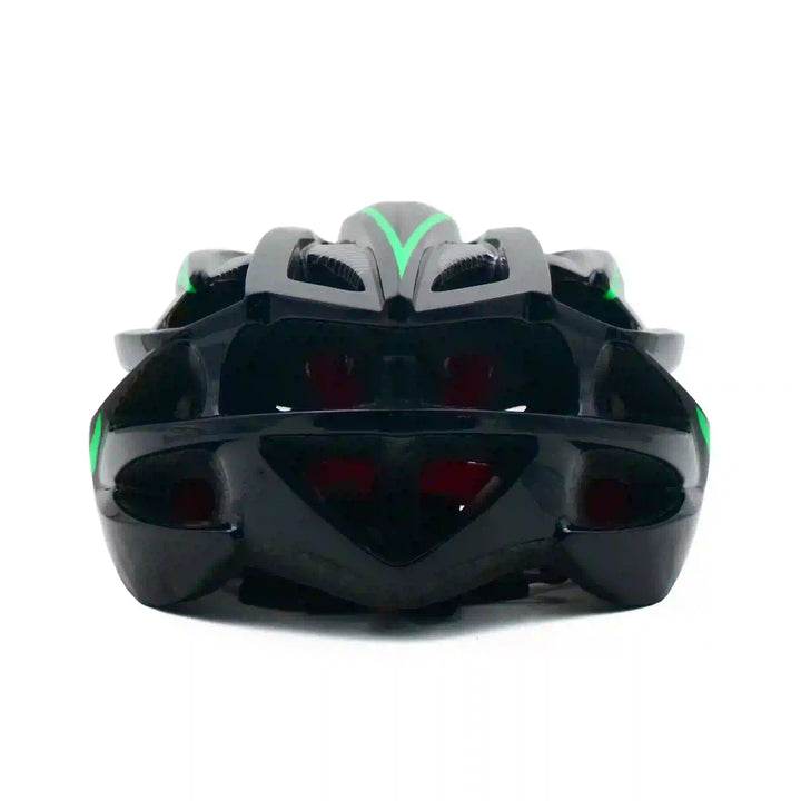 Cosmo Cycling Helmet black green back view