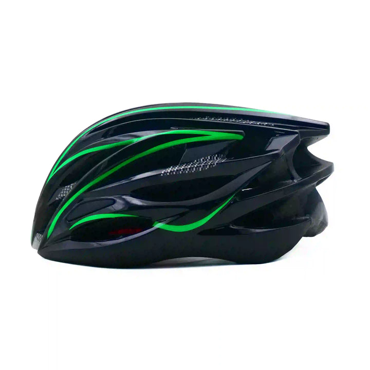 Cosmo Cycling Helmet black green left side view