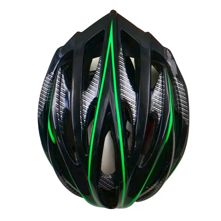 Cosmo Cycling Helmet black green top view