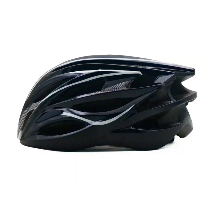 Cosmo Cycling Helmet black white left side view