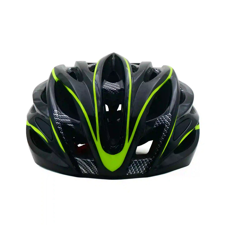 Cosmo Cycling Helmet black lime green front view