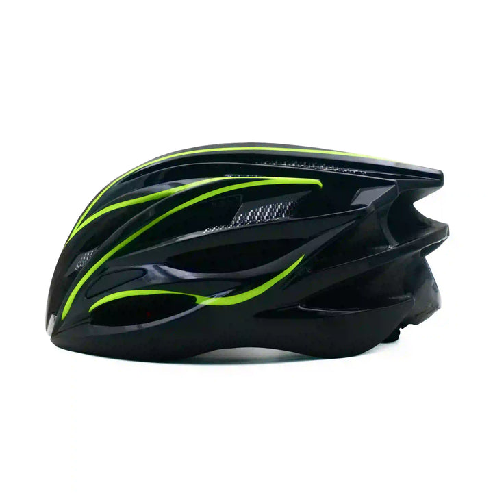 Cosmo Cycling Helmet black lime green left side view