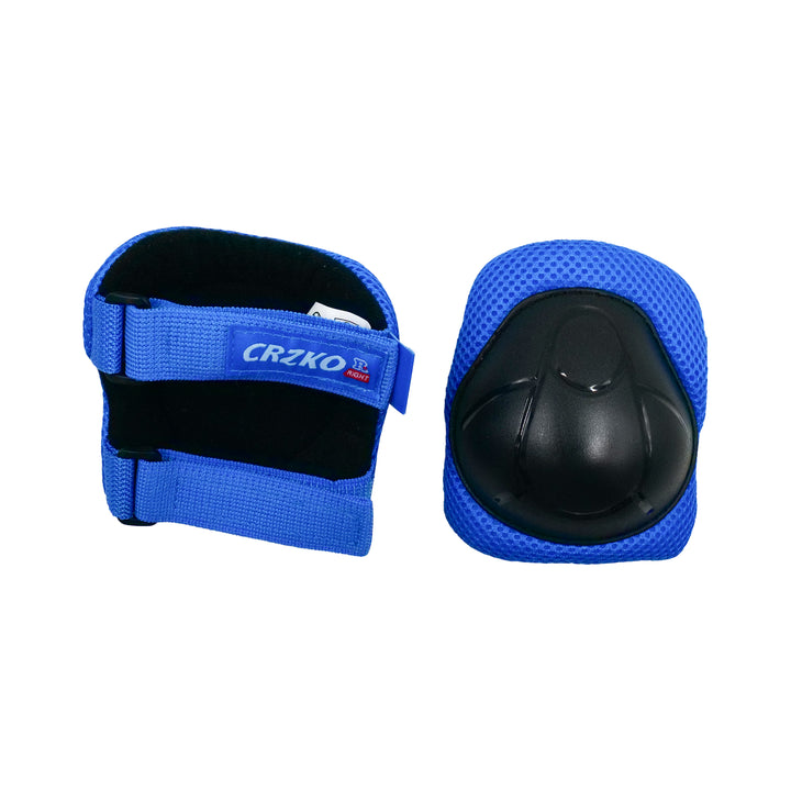 CRZKO 6 IN 1 Protective Gear Kit Knee Pads black blue 
