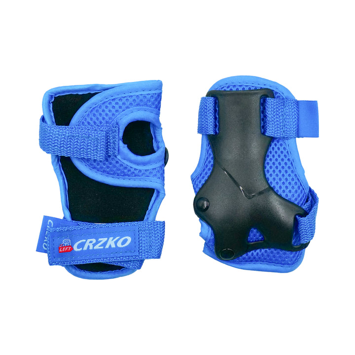 CRZKO 6 IN 1 Protective Gear Kit elbow Pads black blue
