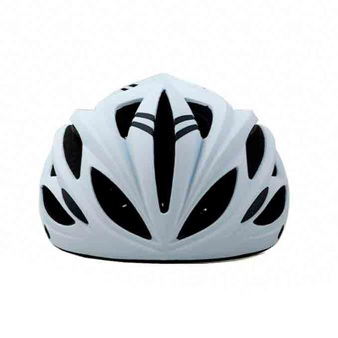 custodian bicycle helmet white front view