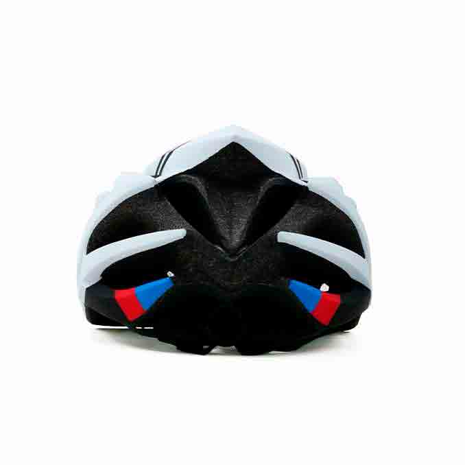 custodian bicycle helmet white back view