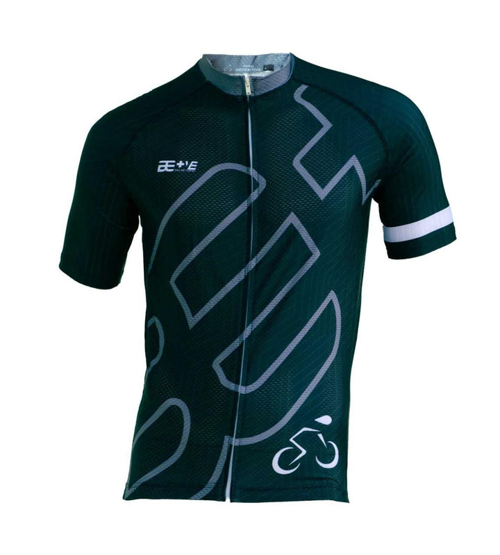 Bepositive 2022 Edition Cycling Jersey black/grey half sleeve front view