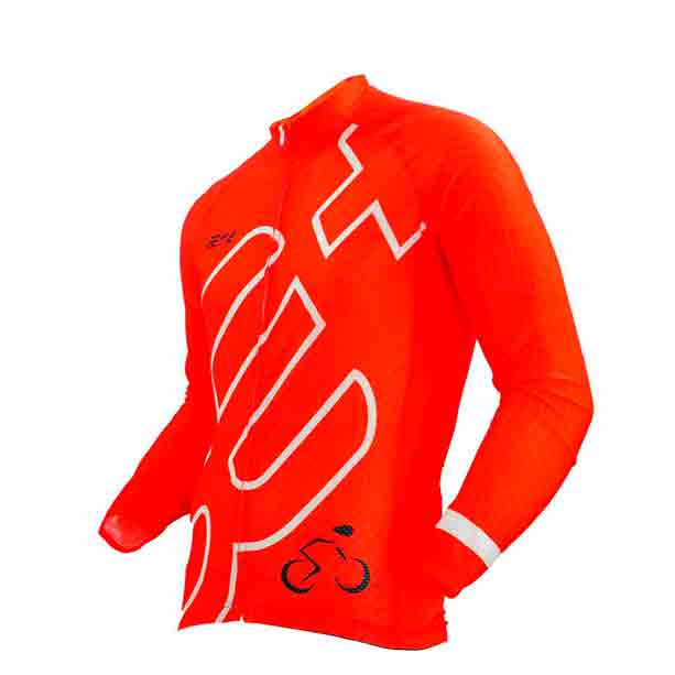 Bepositive 2022 Edition Cycling Jersey-Orange full side view